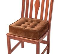 EDMIENS - Cojín elevador para silla de comedor de terciopelo suave, grande y firme, 50 x 50 x 12 cm, cojín para silla con relleno de algodón de apoyo para el hogar, silla de comedor, silla acolchada