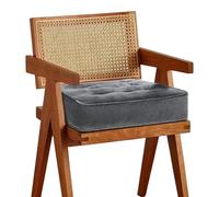 EDMIENS - Cojín elevador para silla de comedor de terciopelo suave, grande y firme, 50 x 50 x 12 cm, cojín para sillas con relleno de algodón de apoyo para el hogar, comedor, interior y exterior