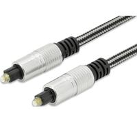 Ednet 2m toslink m/m cable de audio negro - cables de audio (toslink,
