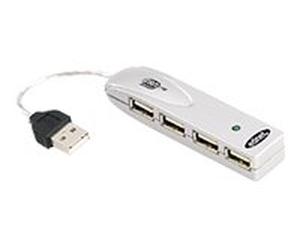 ednet Hub USB de 4 Puertos con línea Delgada para portátil