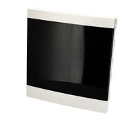 EDO Caja de Distribución Empotrada 2 Filas para 24 Módulos 32 x 30 x 9,5 cm IP40 - Cuadro Electrico en ABS Blanco - Armario de Distribución para Instalaciones Interiores