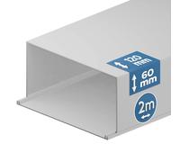 EDO Canaleta Eléctrica 120x60 mm Blanca 2 m - Tapa Abatible