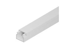 EDO Canaleta Eléctrica 15x10 mm Blanca 2 m - Tapa Abatible y Montaje con Tornillos - Canaleta para Cables de Pared - Organizador de Cables para Hogar, Oficina o TV