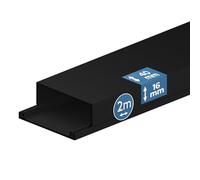 EDO Canaleta Eléctrica 40x16 mm Antracita Oscuro 2 m - Tapa Abatible