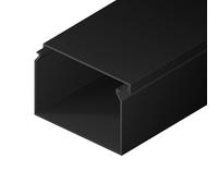 EDO Canaleta Eléctrica 60x40 mm Antracita Oscuro 2 m - Tapa Abatible y Montaje con Tornillos - Canaleta para Cables de Pared - Organizador de Cables para Hogar, Oficina o TV