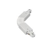 EDO Conector de Alimentación Flexible Sistema MEVA PRO Conector-A para Carril Monofásico 110-265 V AC 800W, 10A Sistema de Riel de un Carril Monophasé de Montaje Sistema de Iluminación Blanco