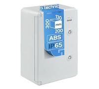 EDO Cuadro Eléctrico de Superficie IP65 200x300x130 mm Gris - Armario de Distribución en ABS con Placa de Montaje Galvanizada - Caja Estanca Interior y Exterior
