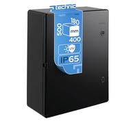 EDO Cuadro Eléctrico de Superficie IP65 400x500x180 mm Negro | Armario de Distribución en ABS con Placa de Montaje Galvanizada - Caja Estanca Interior y Exterior