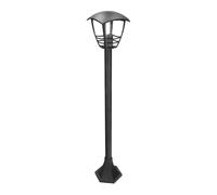 EDO Farola de Jardín para Exterior 100 cm IMMA L/T Negro - Lámpara de Pie IP44 con Casquillo E27 Lámpara de Jardín - Luz de Pared Decorativa para Caminos, Terraza, Patio