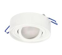 EDO Foco de Techo Empotrable Redondo Blanco SKAND MINI Orientable - Lámpara de Techo Moderna en Aluminio Compatible con Casquillo GU10 - Aplique de Techo ø95x30mm para Salón, Cocina, Pasillo, Oficina