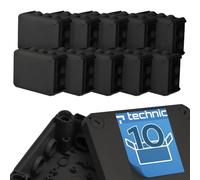 EDO Set 10x Caja de Superficie IP44 Estanca 150x115x65 mm Negra