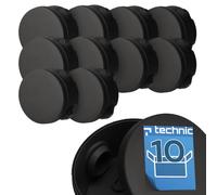 EDO Set 10x Caja de Superficie IP44 Estanca Ø89x47 mm Negra