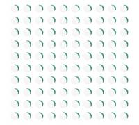 EDO Technic - Caja Empotrada Eléctrica con Tapa Blanca a Clic Piatta FI100 - Profundidad 50 mm - Caja de Pared Redonda Verde para Instalaciones en Muros de Ladrillo y Pladur - 100 Unidades