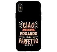 Edoardo Idea Regalo Personalizzata Nome Divertente Carcasa para iPhone X/XS