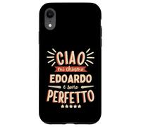 Edoardo Idea Regalo Personalizzata Nome Divertente Carcasa para iPhone XR