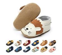 EDOTON Zapatillas de Bebé Niños Zapatos de Bebé Primeros Pasos Zapatillas Suaves de Bebé Cuero de Gamuza Dibujos Animados 0 a 24 Meses
