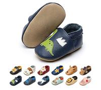EDOTON Zapatillas de Bebé Niños Zapatos de Bebé Primeros Pasos Zapatillas Suaves de Bebé Cuero de Gamuza Dibujos Animados 0 a 24 Meses