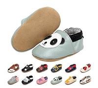 EDOTON Zapatos de Bebé Niña Zapatos de Bebé Primeros Pasos Zapatillas Suaves de Unisex Bebé Cuero de Gamuza Dibujos Animados 0 a 24 Meses