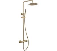 Edouard Rousseau EDO3047404001995 Columna de ducha con grifo termostático Latón cepillado