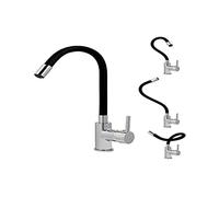 Edouard Rousseau 4060589 Mezclador KØBEN con Memoria, Cromado Negro, Mémoire de forme