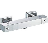 Edouard Rousseau - Grifo de ducha termostático NOTUS cromado - Mezclador termostático de ducha - Seguridad antiescaldaduras