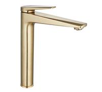 Edouard Rousseau - Grifo de Lavabo Alto - Aireador Invisible - Oro Cepillado