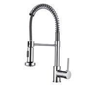 Edouard Rousseau - Grifo monomando Opus - 2 chorros de ducha con tuerca de sujeción rápida - 420 (altura) x 205 (proyección) mm - Cromado