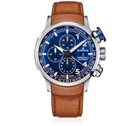 Edox Analógico Modelo 01129-TBUCBR-BUBR Chronorally Automatic Mens Watch 45mm 10ATM. Marca