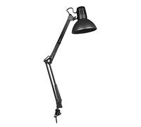 EDM Flexo arquitecto Modelo Melbourne – Mordaza de fijación, E27, 60W, Negro