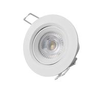 EDP 31651 Downlight Led Empotrar, Redondo Marco Blanco, 5W 6.400K, Normal