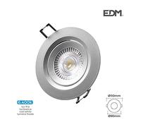 EDP 31653 Downlight Led Empotrar, Redondo Marco Cromo, 5W 6.400K, 5 W, Normal