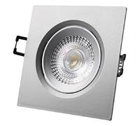 Edp 31657 Downlight Led Empotrar, Cuadrado Marco Cromo, 5W 6.400K