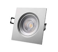 Panel LED Cuadrado (9 x 9cm) 5W Blanco Q. 3000K 380Lm - Gris