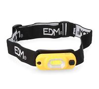 Edp 36386 Linterna de Cabeza Recargable 1W, 250Mah, 3.7V, Negro