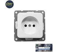 Edp 65304 base 10-16a empotrar serie term, bolsa blister, blanco