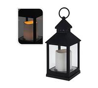 Edp 71653 Farol con Vela de Led, 23cm, Negro