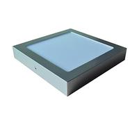 EDP 31597 Downlight Superficie Cuadrado Led Marco Cromo, 20W Luz 6.400K, 20 W, Normal