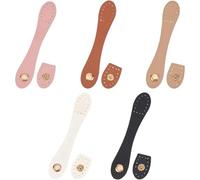 EDPEZHRMD Cierres de lengüeta Hebillas a presión de cuero PU for coser, 50 piezas, multicolor, 2x11,2x(0,17-0,7) cm(White)