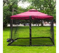 EDPEZHRMD Mosquitera para Exteriores, Red Plegable for Paraguas de jardín, Tipos múltiples Blancos y Negros, 300x230cm con Cremallera(Nero,Ombrello Romano)
