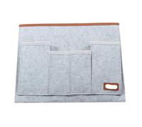 EDPEZHRMD Organizador para el reposabrazos del sofá, sillón Sillón Multicolor Caddy Fieltro Bolsa de Almacenamiento Junto a la Cama for sofá TV Soporte Control Remoto(Light Grey)