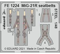 (EDPFE1224) - Eduard Photoetch (Zoom) 1:48 - MiG-21R seatbelts STEEL