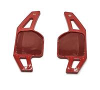 EDPOAQC Compatible Con A3 A5 S5 S4 (B8) Q5 2012 2013 2014 2015 2016 ABS Fibra De Carbono Volante De Coche Paletas De Cambio Accesorios Interiores(Pearl Red)