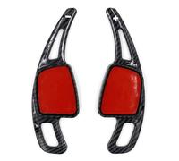 EDPOAQC Compatible Con A3 S3 Q7 SQ5 SQ7 2017 2018 2019 2020 2021 1 Par De Extensiones De Palanca De Cambios Para Volante De Coche Accesorios Interiores(Forged Pattern)