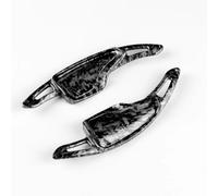 EDPOAQC Compatible Con Chevrolet Para Corvette C7 2014 2015 2016 2017 2018 2019 1 Par De Palancas De Cambios De Volante De Coche Cubierta Extendida Embellecedora(Black Carbon Style)