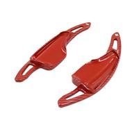 EDPOAQC Compatible Con Chevrolet Para Corvette C7 2014 2015 2016 2017 2018 2019 2020 1 Par De Extensiones De Paletas De Cambio De Volante Para Coche(Carbon Fiber Red)