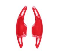 EDPOAQC Compatible Con Chevrolet Para Corvette C7 2014 2015 2016 2017 2018 2019 ABS Volante Dirección Palanca De Cambios Extensión Accesorios Para Automóviles(Red Carbon Style)