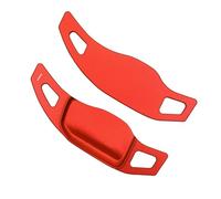 EDPOAQC Compatible Con Fiat 600 La Prima Híbrido 2023 2024 2025 Pegatinas De Extensión Para Levas De Cambio De Volante De Aleación De Aluminio(Red)