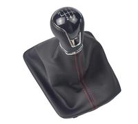 EDPOAQC Compatible Con Seat Para Leon ST Para Cupra 2015 2016 2017 2018 2019 2020 2021 2022 2023 2024 Pomo De Palanca De Cambios De 5 Y 6 Velocidades Con Funda Protectora(5 Speed Red Line)