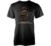 EDrecUTDEA Adult Counter Strike CSGO Inspired Gaming Skeleton t Shirt Black 3XL