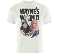 EDrecUTDEA Awesome Wayne's World Cult Movie 100% Cotton Soft T-Shirt White S